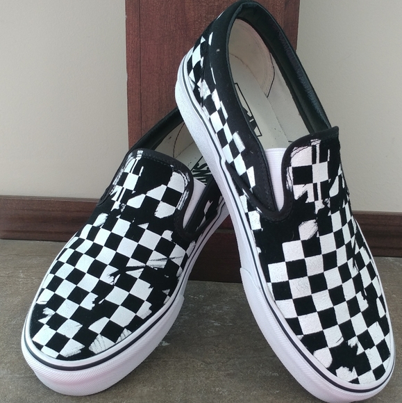 vans slip on overprint